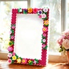 Image 1: Lego Inspired DIY Building Block Photo Frame Tabletop Decoration