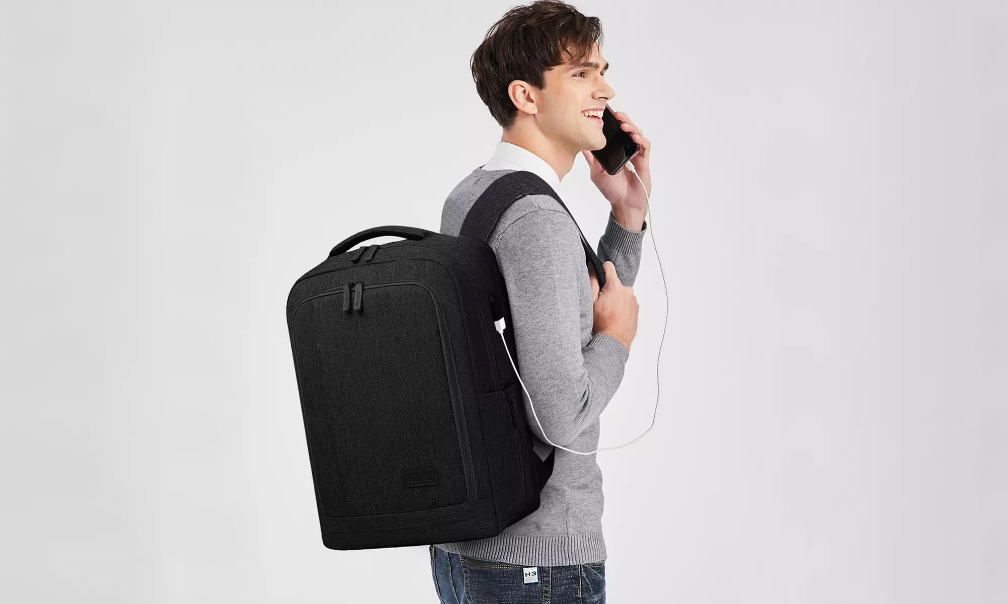 Sac à dos multi-compartiments Kono avec port USB