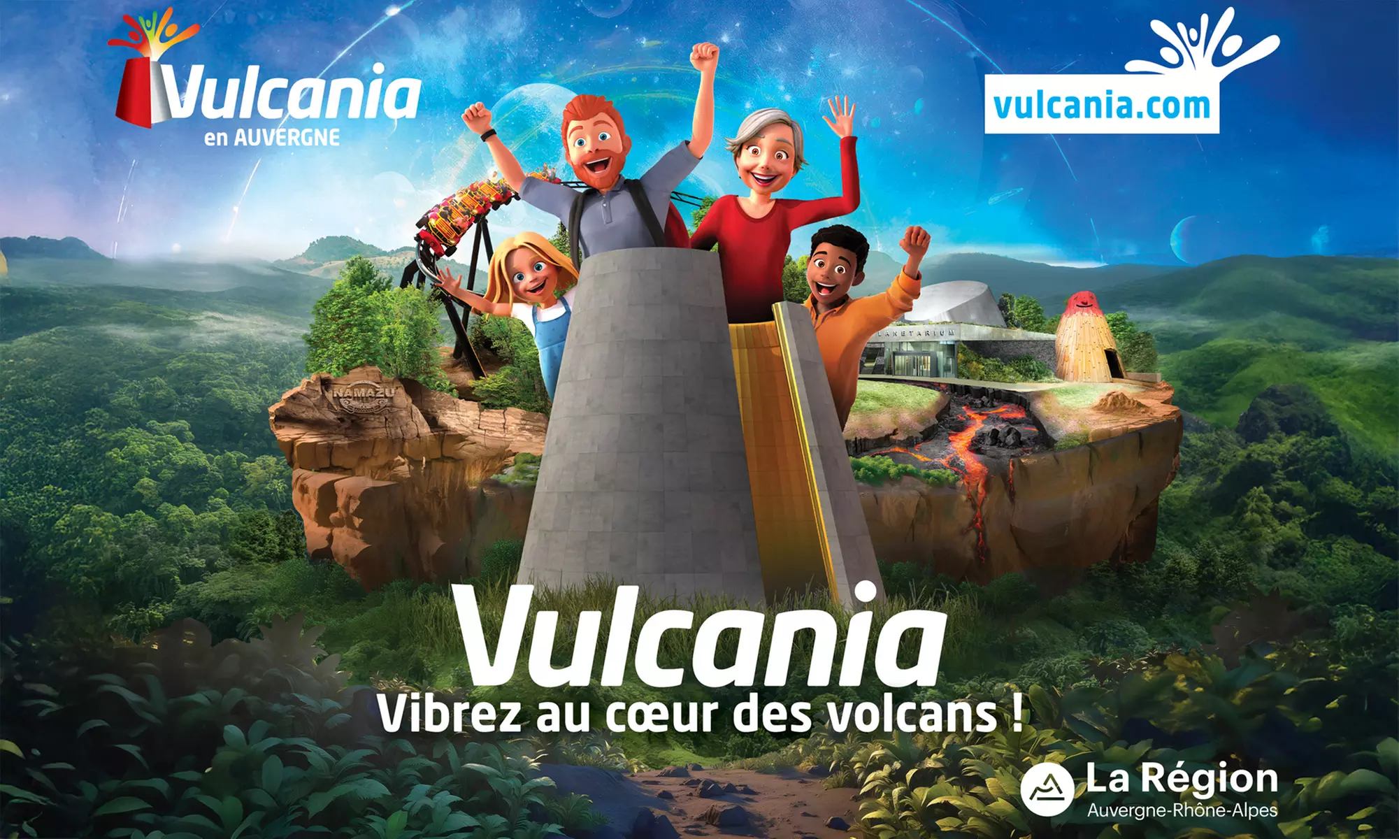 Explorez les volcans d’Auvergne : billet pour le parc Vulcania