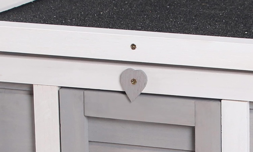 Image 16: Pawhut Outdoor Wooden Rabbit Hutch Collection