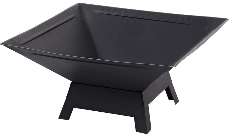 Image 4:  Outdoor Fire Pit with BBQ Grill - Multi-functional, Portable & Easy Clean