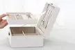 2 Layer Jewelry Box for Women Girls - Jewelry Storage Case Organizer with Lock - Second Medium