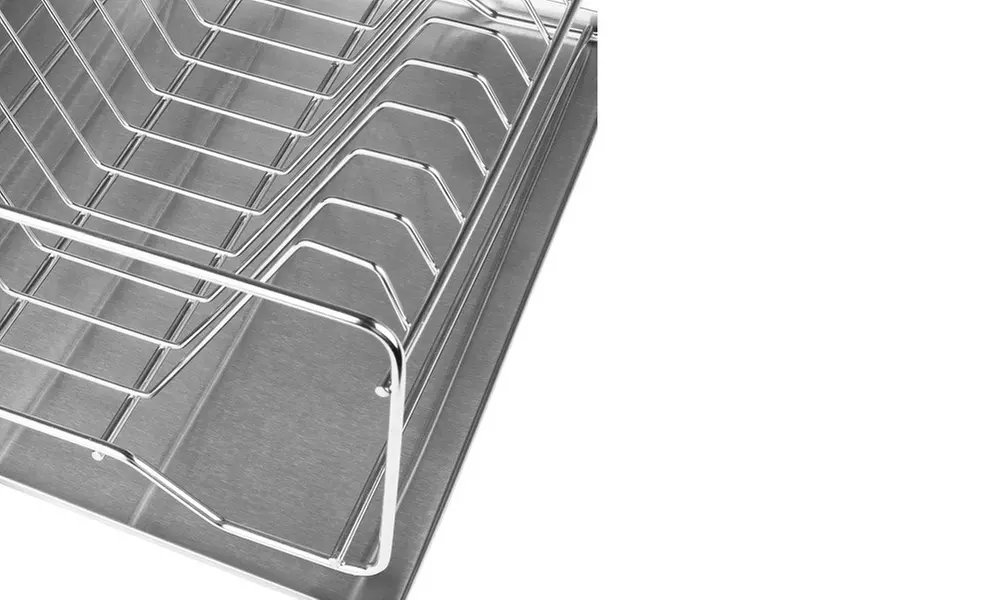 iMounTEK Stainless Steel Dish Rack with Side Cup and Drain Board