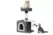 70, 79 or 131cm Multi Level Indoor Cat Tree in Various Shapes and Colours - Image 4