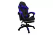 Chaise de gaming ergonomique avec repose-pieds, soutien lombaire réglable en hauteur, livraison offerte - Second Medium
