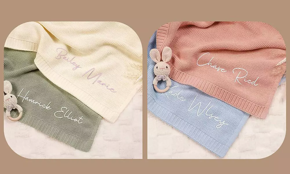 Personalized Embroidery Nap Blankets