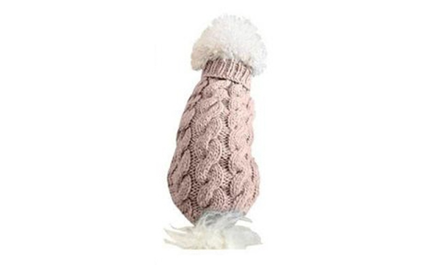 Image 10: Knitted Dog Jumper