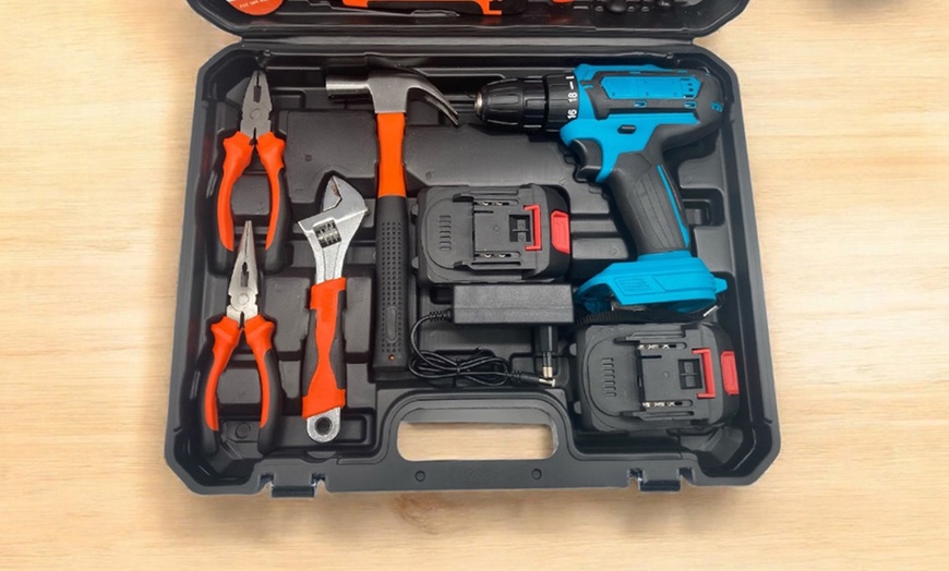 Image 4: 100-teiliges Akku-Bohrschrauber-Set