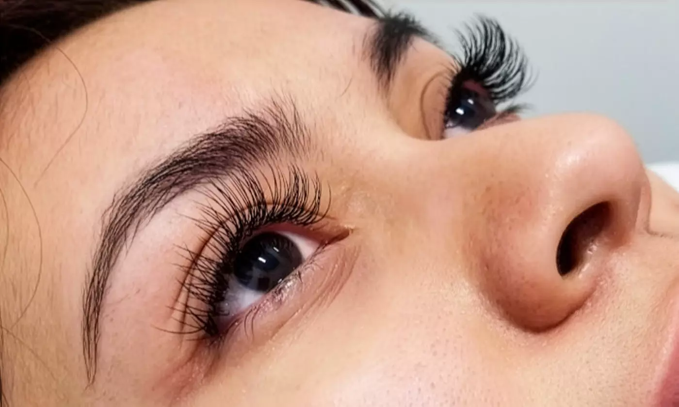 Enhance with One Full Set of Hybrid, Volume, Mink or Cashmere Eyelash Extensions at Sin & Silk (Up to 68%Off) - Primary Image