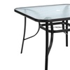 Image 26: Garden Rippled Tempered Glass Table Set