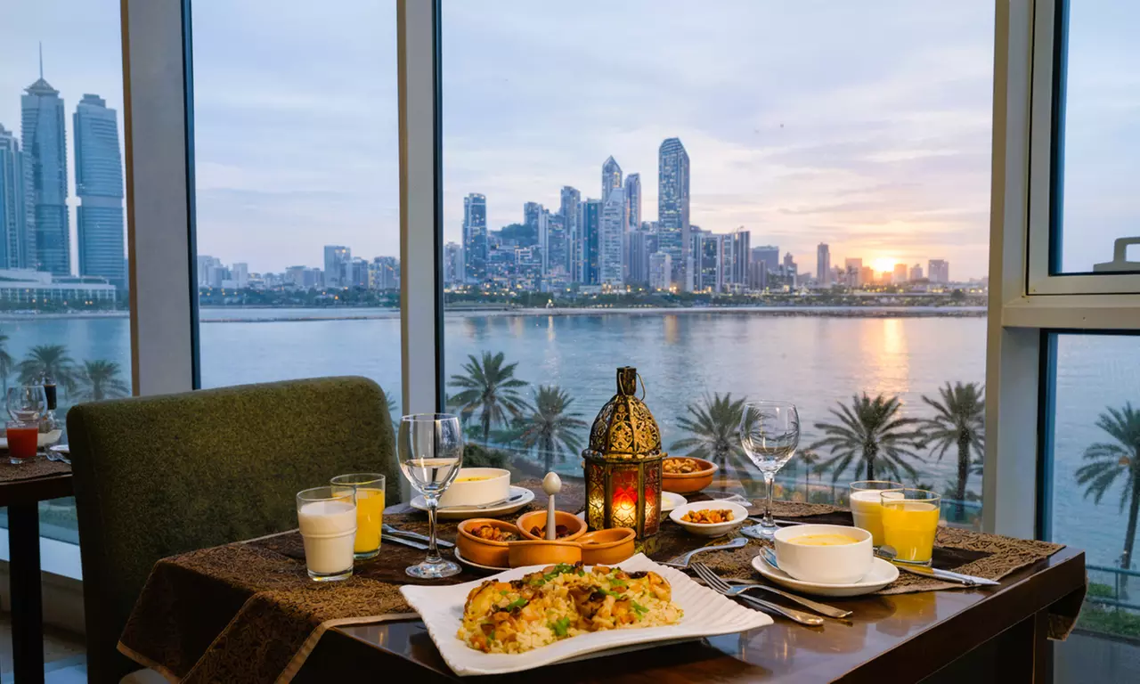 Iftar Buffet with Ramadan Beverages for a Child or Up to 4 Adults