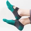 Image 8: Yoga Pilates Socks - Full Toe, Non-Slip Grip, Breathable Cotton