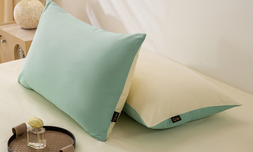 Image 4: Pure Long Staple Cotton Pillowcase Duo