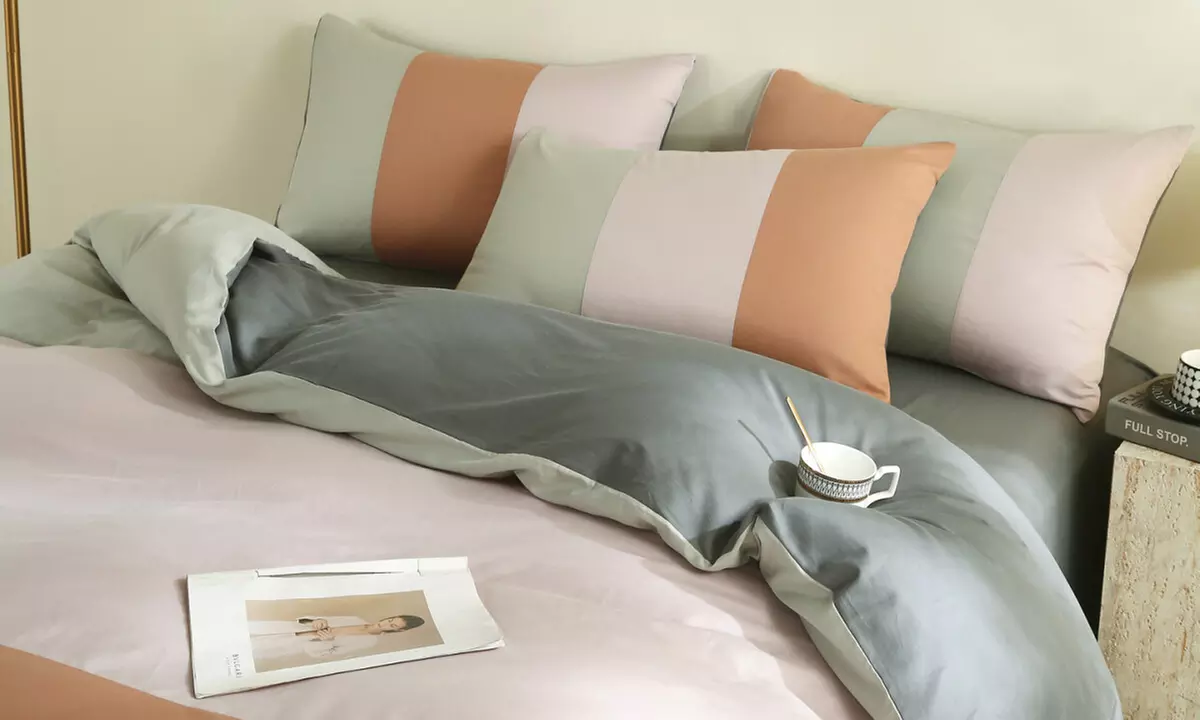 Reversible Pure Cotton Pillowcase Pair