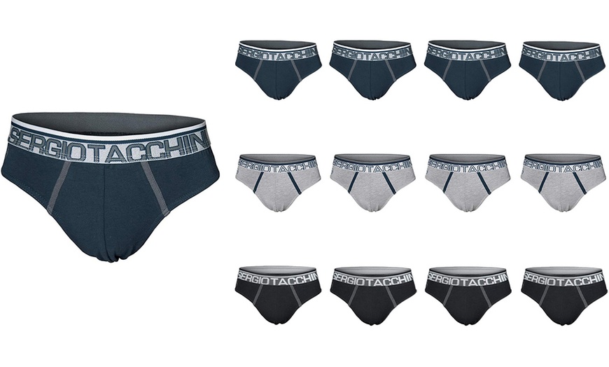 Image 3: Pack de 6 o 12 slips con algodón bielástico de Sergio Tacchini
