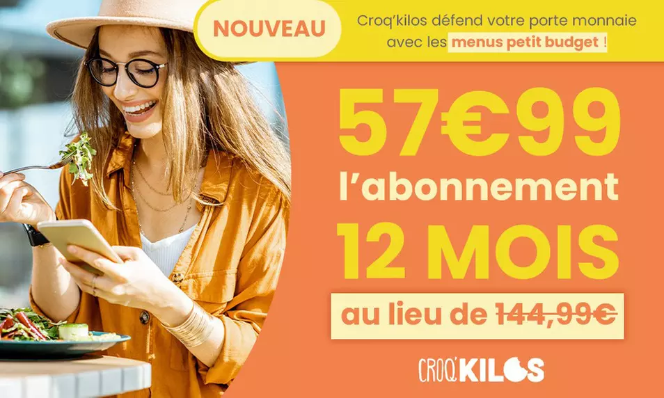 Programme minceur de 3, 6 ou 12 mois avec Croq Kilos (jusqu'à 60% de réduction) - Second Medium