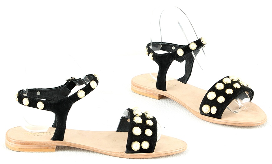 Image 4: Alain Manoukian Leather Sandals