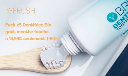 Code promo pour 5 tubes de dentifrice à - 50%