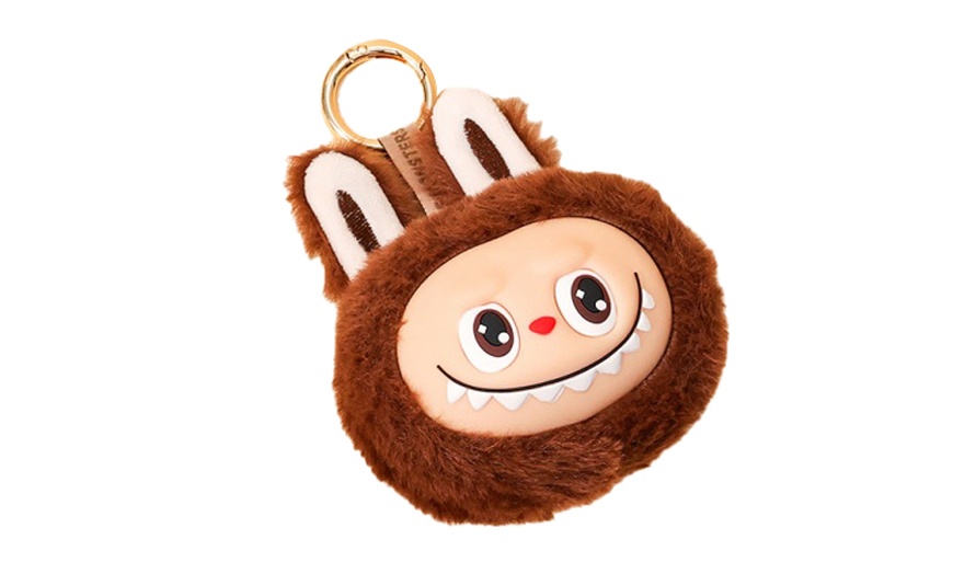 Image 15: Labubu Inspired Plush Keychain Dolls