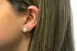 Set of 2 8mm Pearl Stud Earrings - Second Medium
