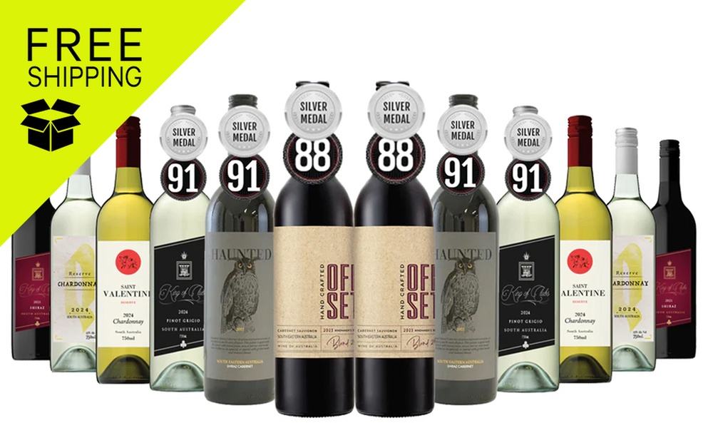 Valentines Signature Red & White Mixed – 12 Bottles