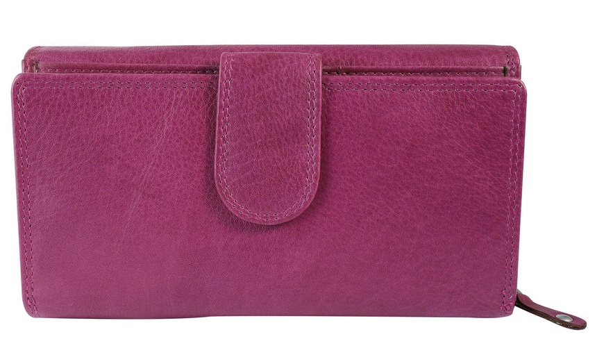 Image 41: Cartera de piel genuina para mujer Leonardo Verrelli