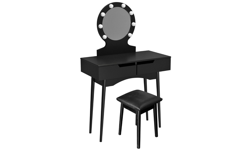 Image 8: Home Deluxe Schminktisch mit Spiegel und LED-Beleuchtung „Miranda“