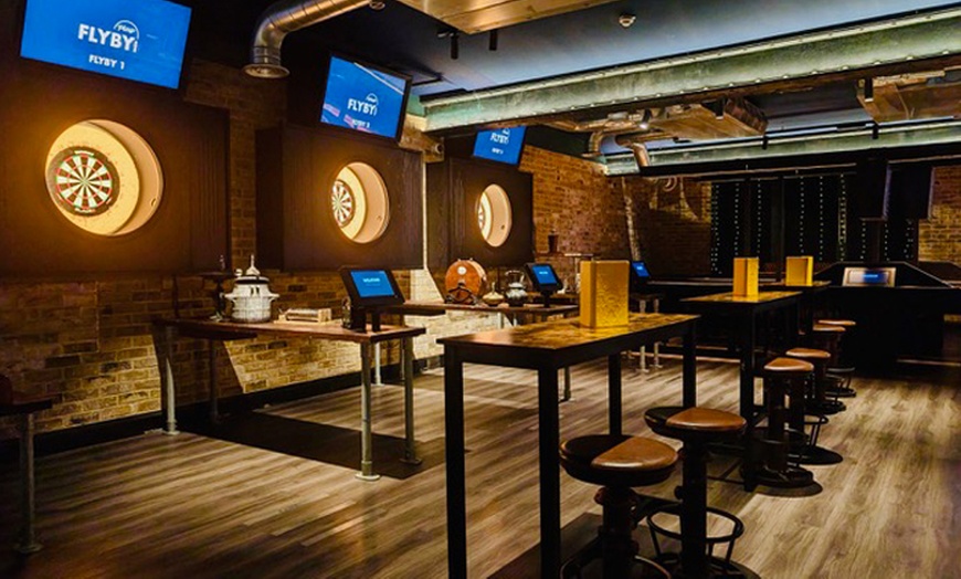 Image 3: Tech Darts or Shuffleboard for Two, Plus Drinks for Extra Fun