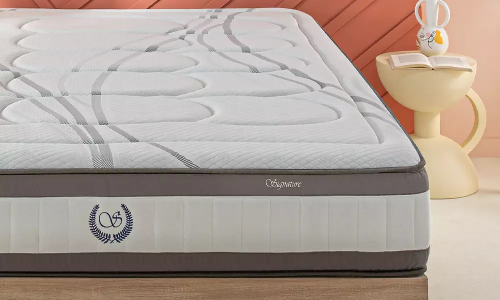 Matelas Signature hybride 30 cm, mémoire de forme et ressorts ensachés