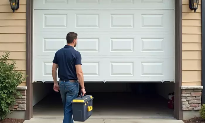 Comprehensive Garage Door Tune-Up, Inspection with Optional Roller Replacement at N Sears Garage (Up to 34%Off)