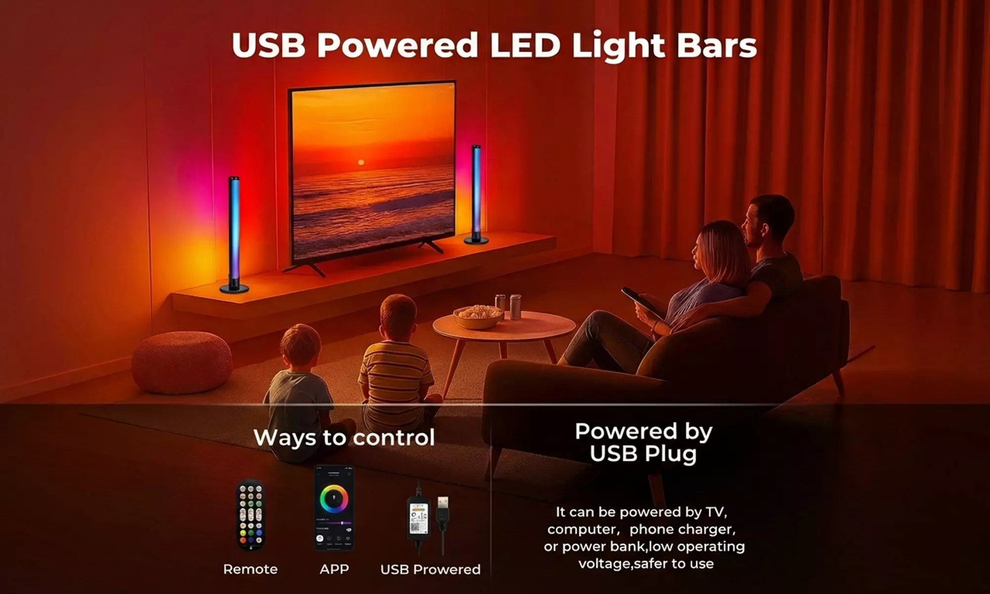 Emitto Smart RGB LED Ambient Light Bar Collections