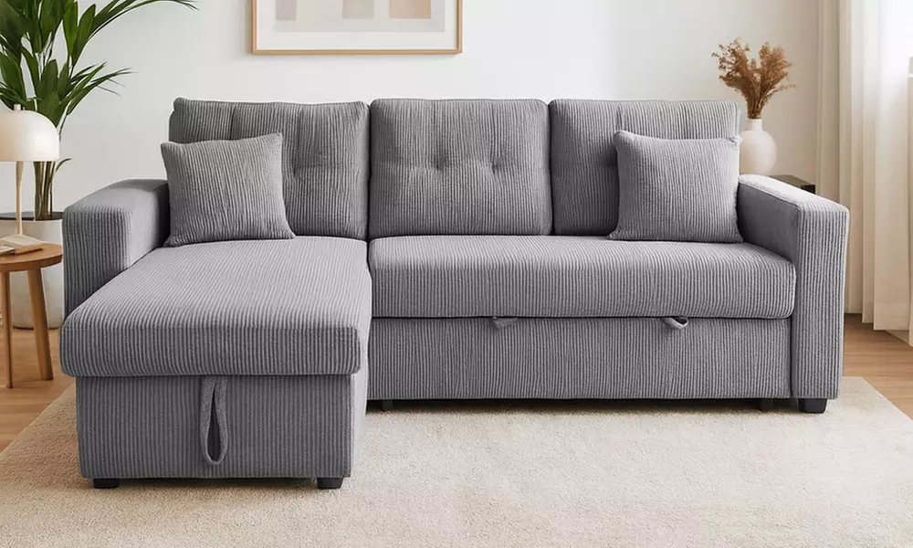 Canapé d'angle convertible Kocoon "San Diego" 4 places avec coffre