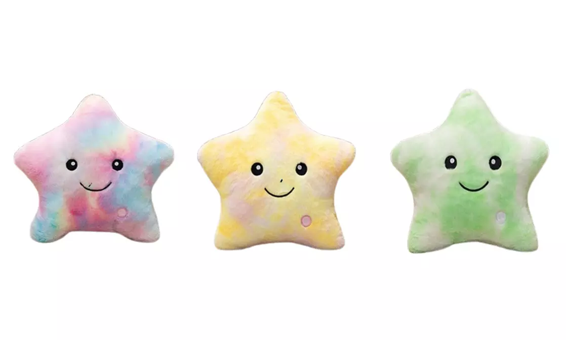 LED Light Star Plush Toy Soft Stuffed Star Mini Pillow - Primary Image