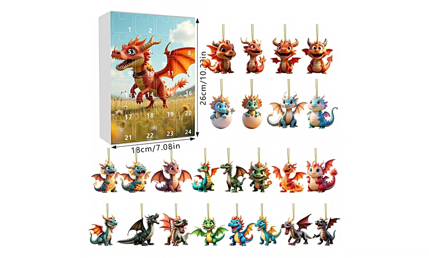 Image 2: Dragon Baby Pendant Christmas Advent Calendar Blind Box