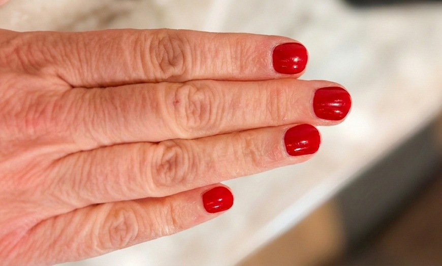 Image 3: Manicure & Pedicure + Scalp or Leg Massage Add-Ons and Gel Removal