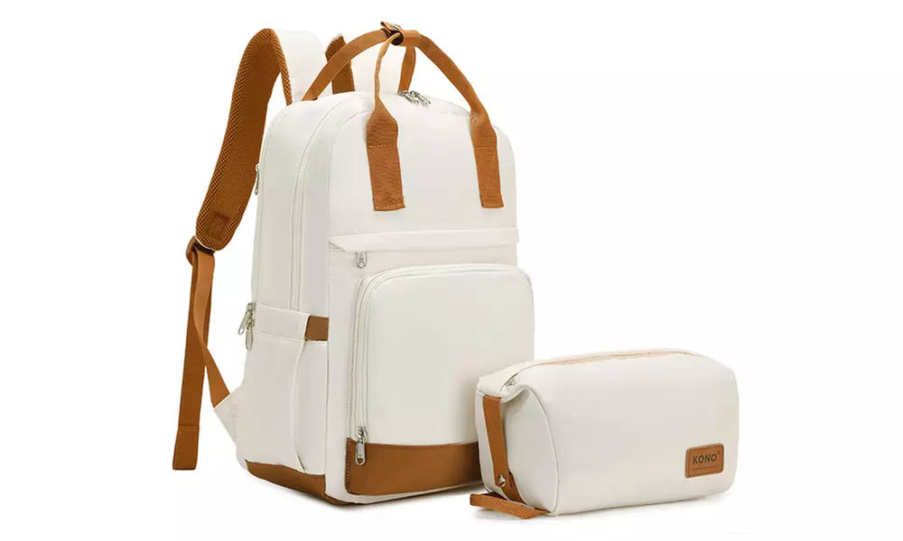 Multi-Fach Laptop Rucksack mit USB-Ladeanschluss