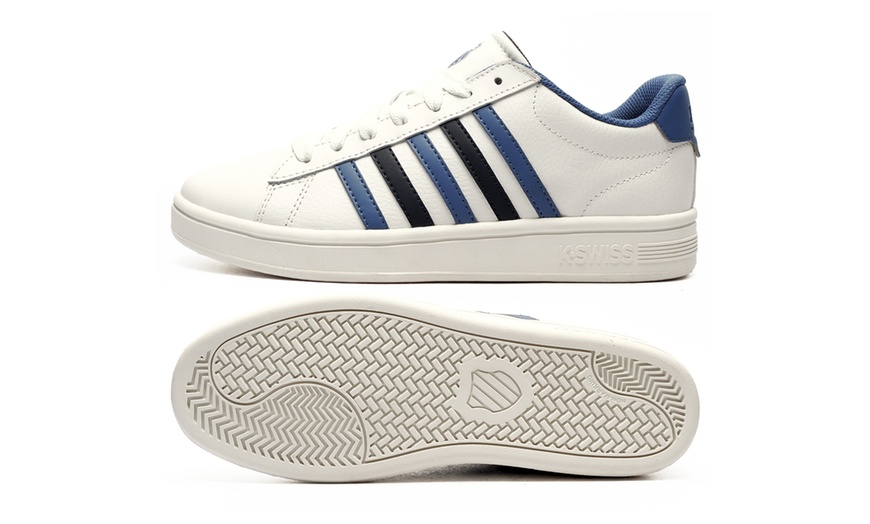 Image 6: K-Swiss Court Tiebreak II Men's Leather Trainers