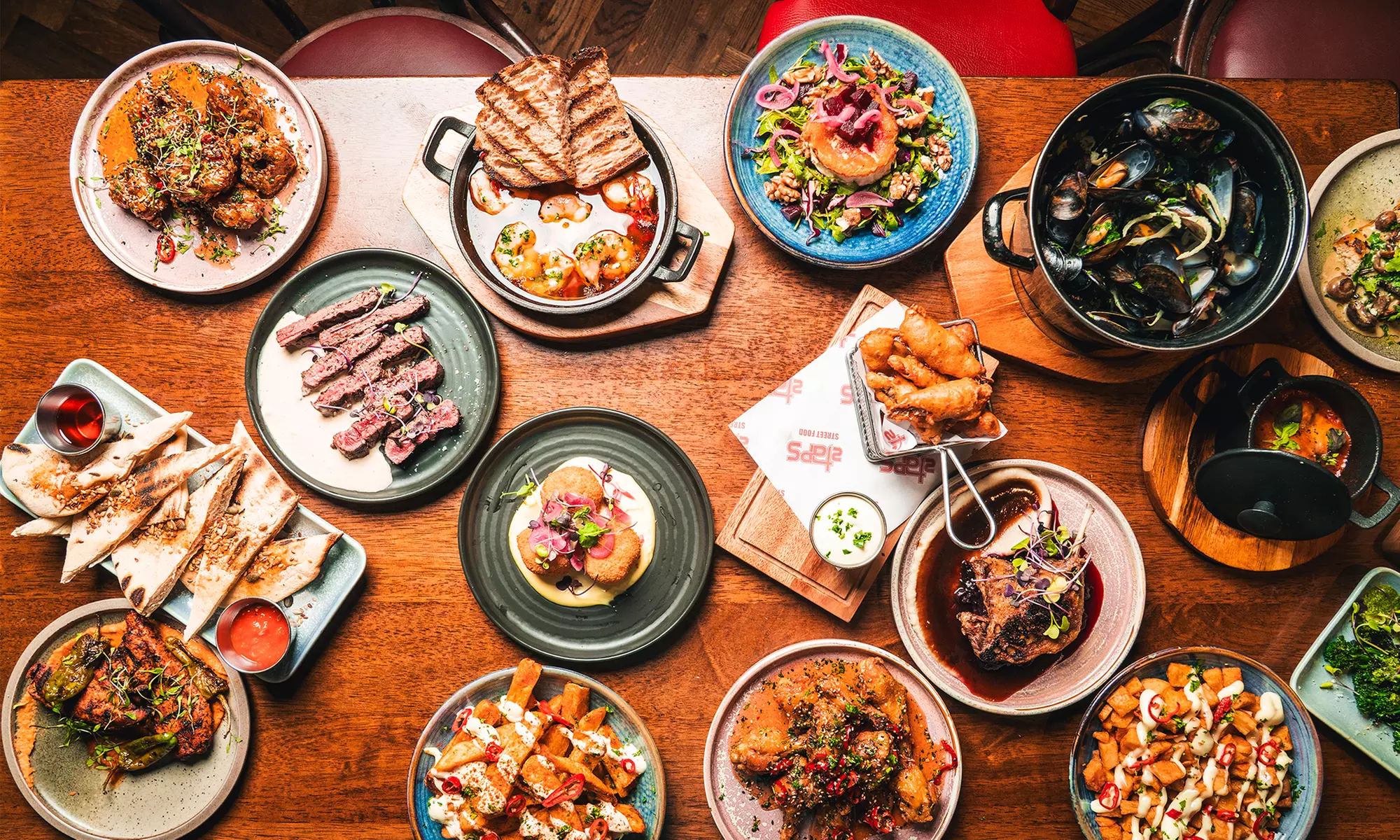 5 Tapas to Share Glass of Sangria for Two at 2Taps Wine Bar