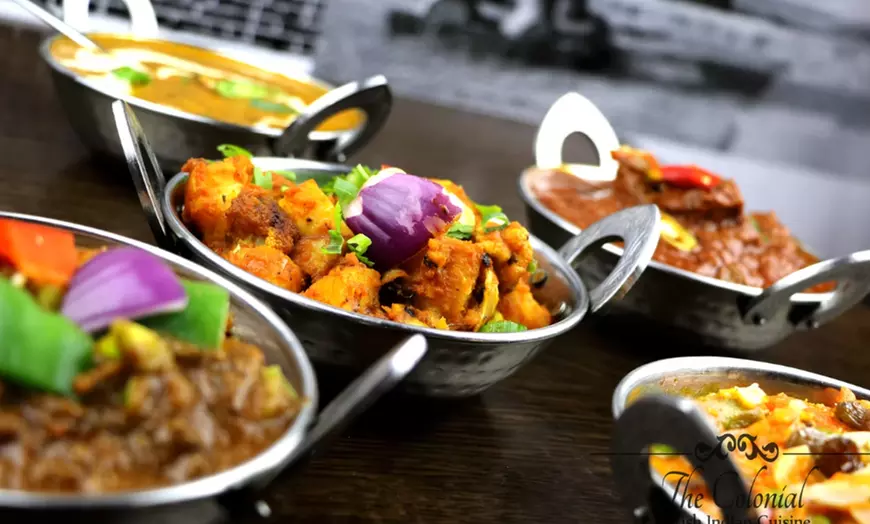 Image 10: Indian Dinner Feast with Wine and Dessert for 2, 4, or 6