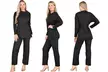 Want Clothing Ribbed 2-Piece Wide Leg Loungewear Suit - Image 3