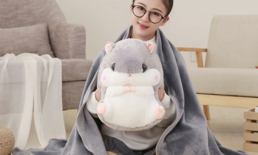 Image 3: Hamster Plush and Blanket Set