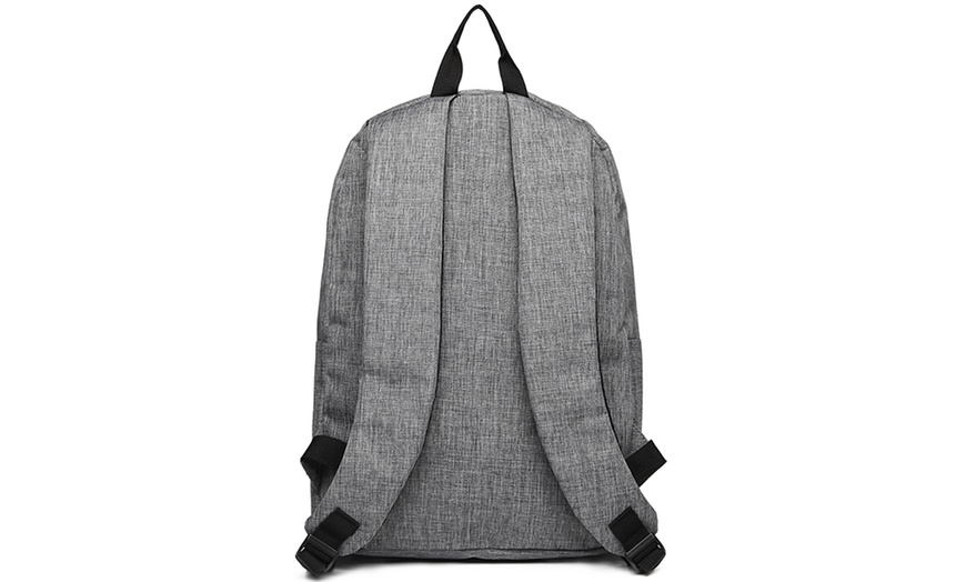 Image 12: Mochila escolar con correas acolchadas y múltiples bolsillos