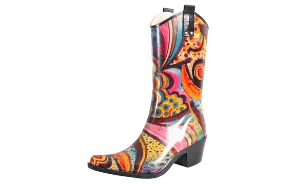 Nomad footwear women's printed cowboy rubber hot sale rain boot