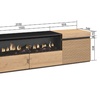 Image 21: Mueble para TV con acabado en roble y opción a chimenea eléctrica