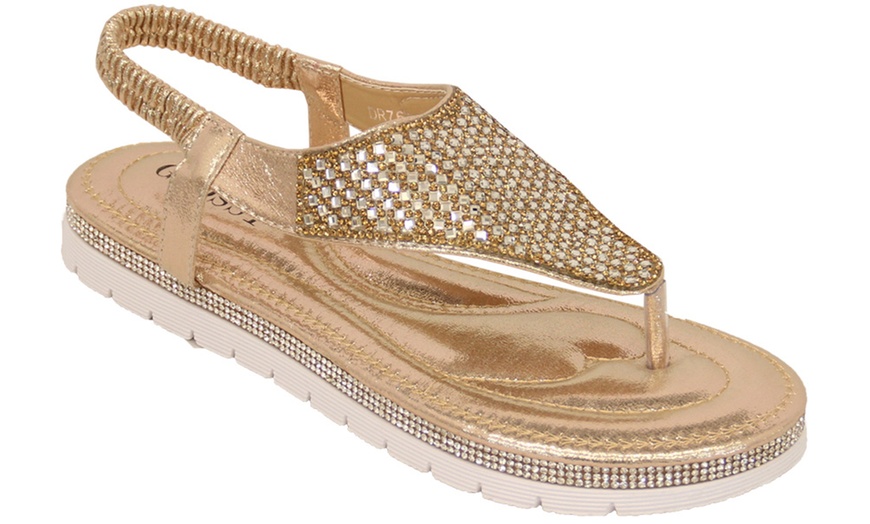 Image 4: Elasticated Slingback Sandals