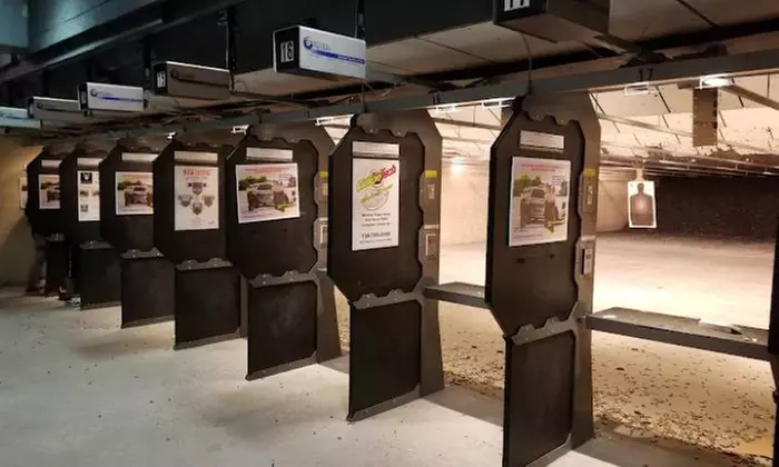 Shooting range packages for 1, 2, or 4 people with all-day passes