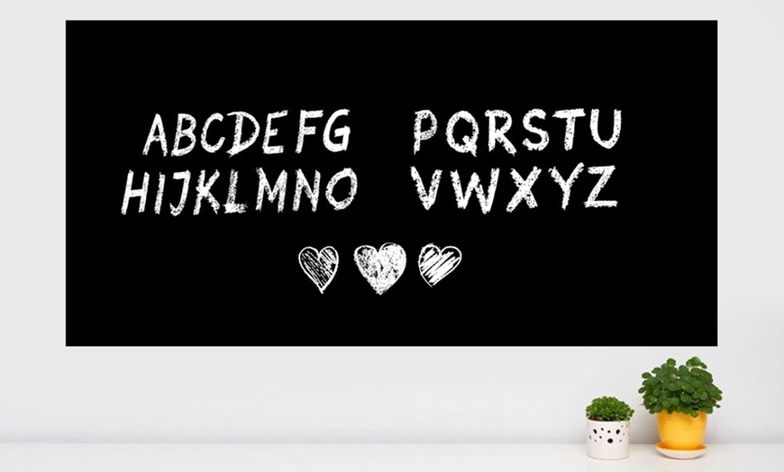 Image 1: Blackboard Wall Decal Sticker