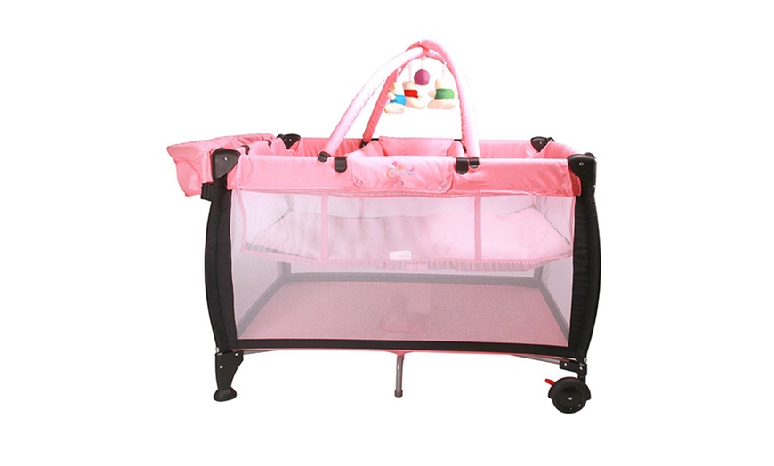 Image 3: 7-in-1 Portable Cot Set