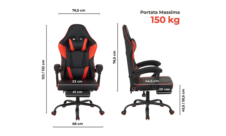 Image 10: Ergonomische gaming stoel