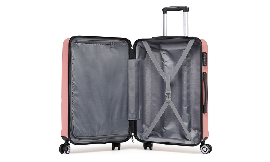 Image 10: Valise rigide avec coque en ABS et 8 sacs de rangement